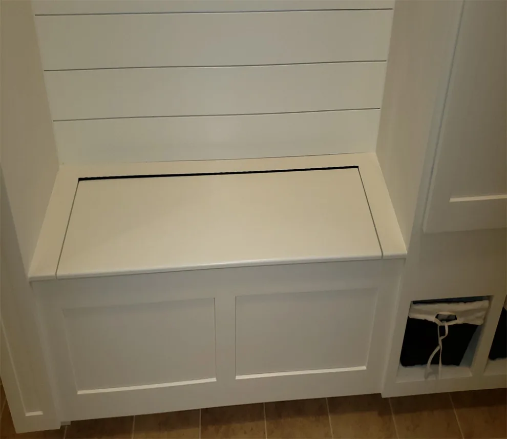 Mudroom Custom Closet, Storage Cubbies, Coat Racks & Bench by Maddrix Contracting LLC - Photo 4