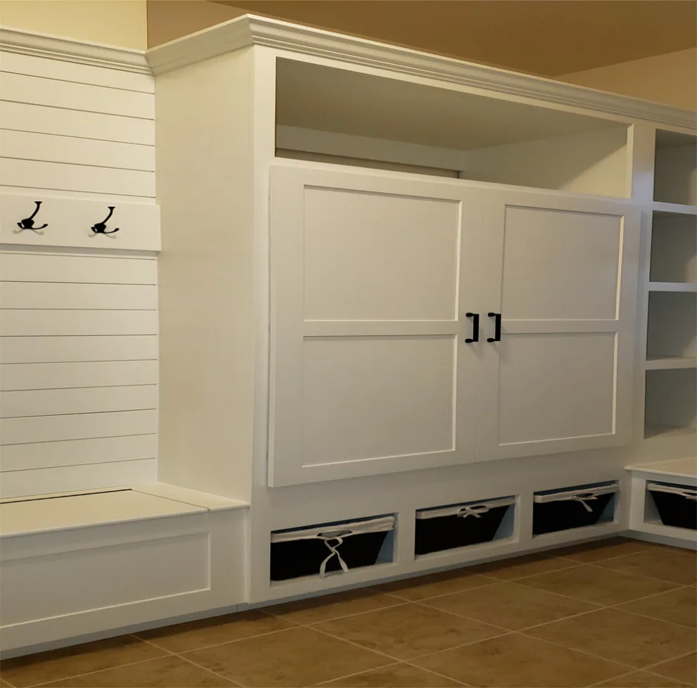 Mudroom Custom Closet, Storage Cubbies, Coat Racks & Bench by Maddrix Contracting LLC - Photo 5