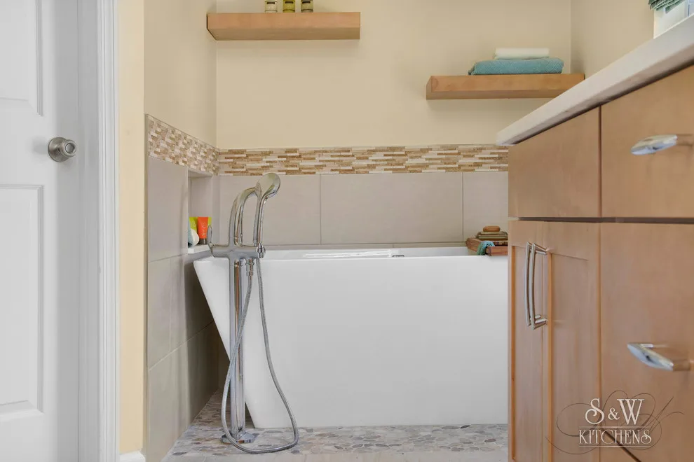 Serene Spa-like Master Bathroom by Sarah Kraus Bartelson - S&W Kitchens - Photo 13