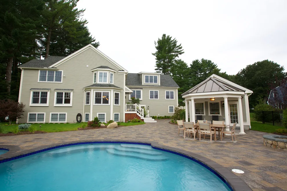 Needham Pool House and Garage by New England Design & Construction - Photo 2