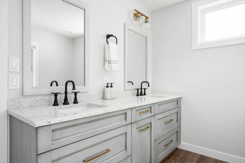 Balanced and Luminous Bathroom by Wise Design & Remodel LLC - Photo 2