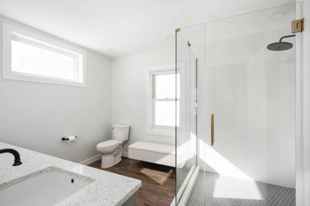 Balanced and Luminous Bathroom by Wise Design & Remodel LLC - Photo 5