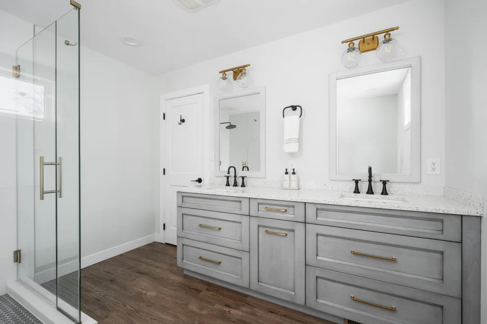 Balanced and Luminous Bathroom by Wise Design & Remodel LLC - Photo 4
