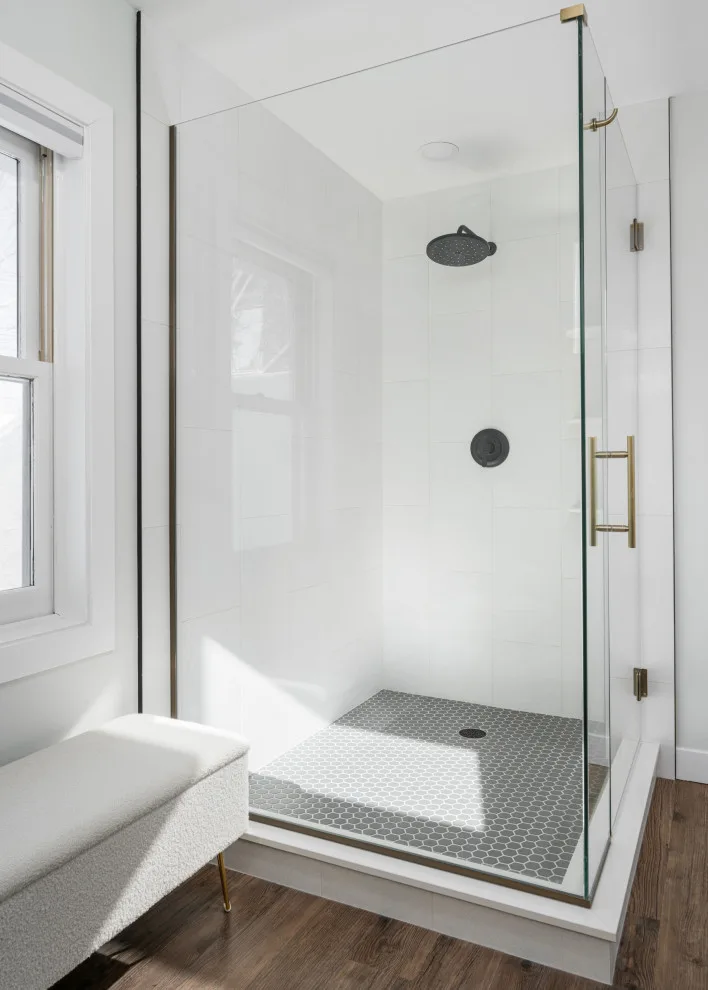 Balanced and Luminous Bathroom by Wise Design & Remodel LLC - Photo 6