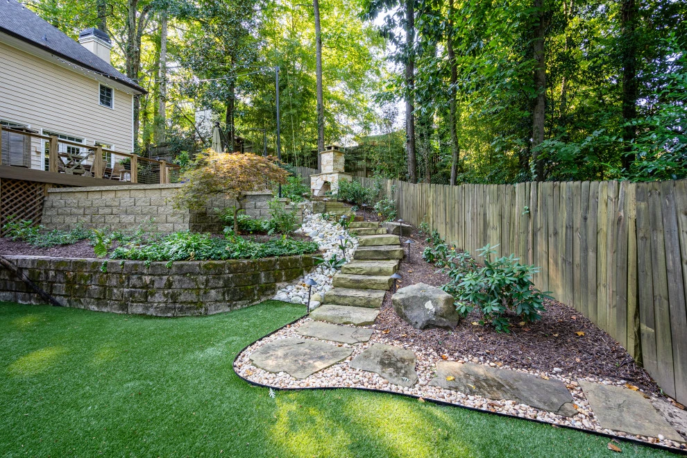 Smith- Fireplace & Backyard Design by Michaelangelo's Sustainable Landscape & Design - Photo 3