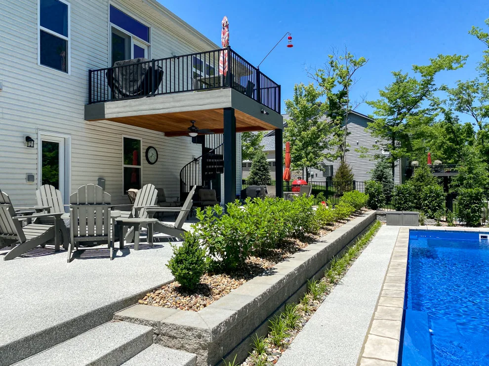 Updated Underdecking, Railing, Post Covers, and Spiral Staircase for Current Deck by Heartlands Building Company - Photo 3