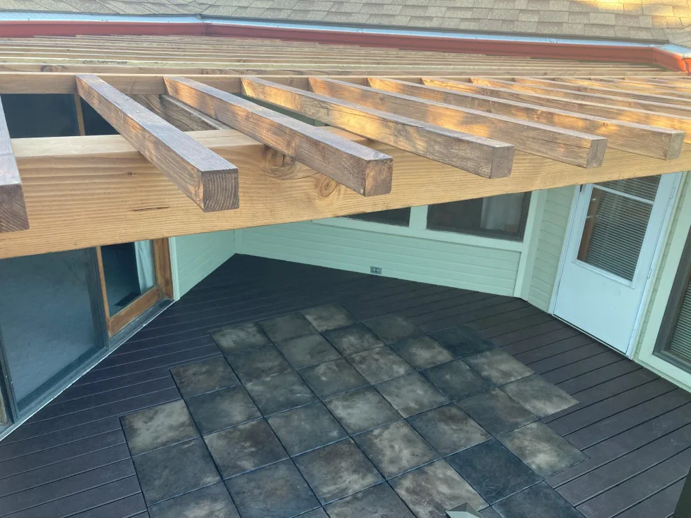North Boise Tailored Deck and Pergola Featuring Firepit Inlay by 208 Design+Build Custom Homes And Renovations - Photo 12