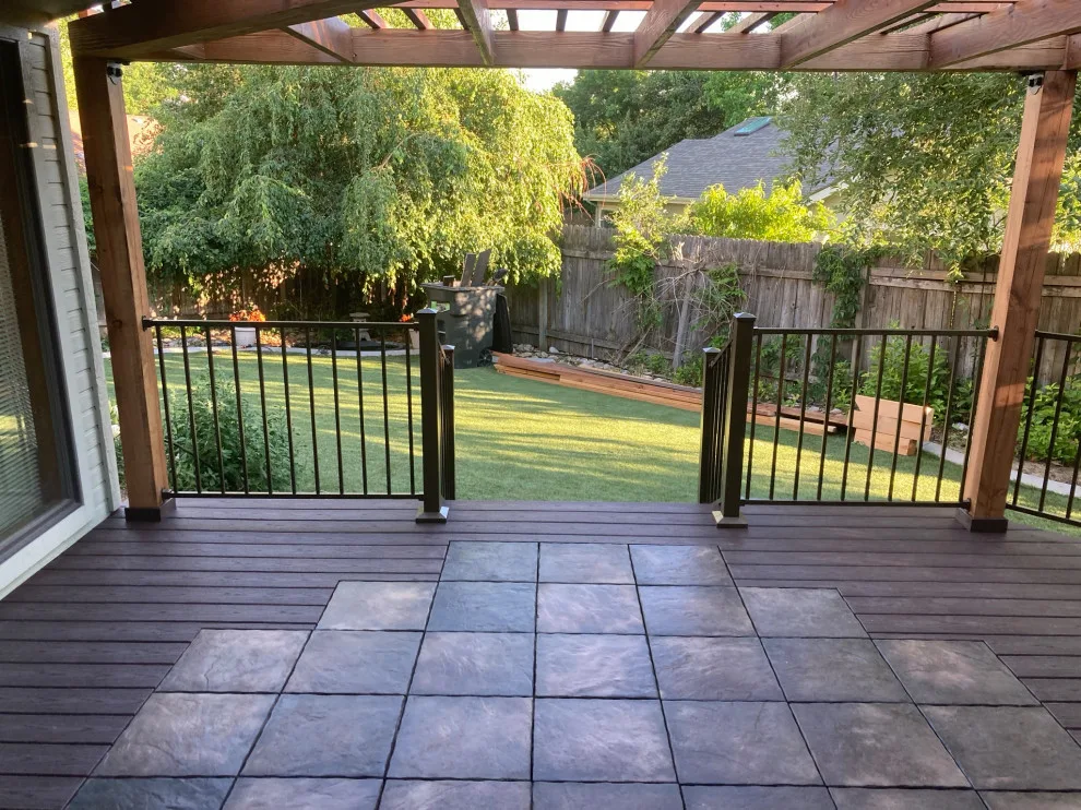 North Boise Tailored Deck and Pergola Featuring Firepit Inlay by 208 Design+Build Custom Homes And Renovations - Photo 7
