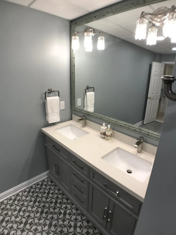 Okemos Basement Restroom by Odd Fellows Contracting - Photo 6