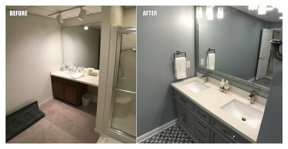 Okemos Basement Restroom by Odd Fellows Contracting - Photo 4