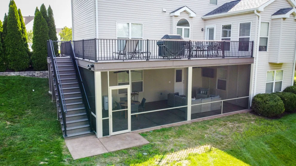 Screened Room Under an Open Deck by Heartlands Building Company - Photo 14