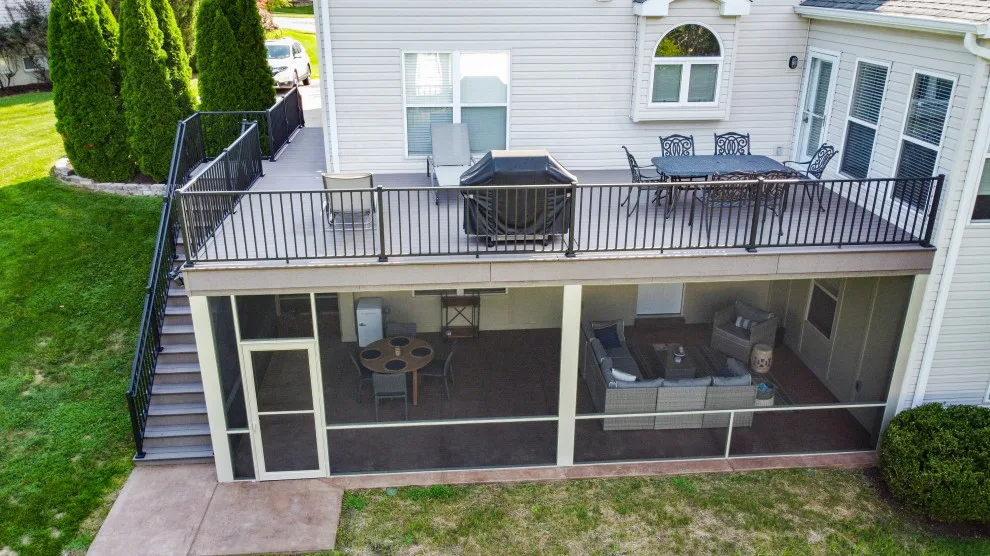 Screened Room Under an Open Deck by Heartlands Building Company - Photo 6
