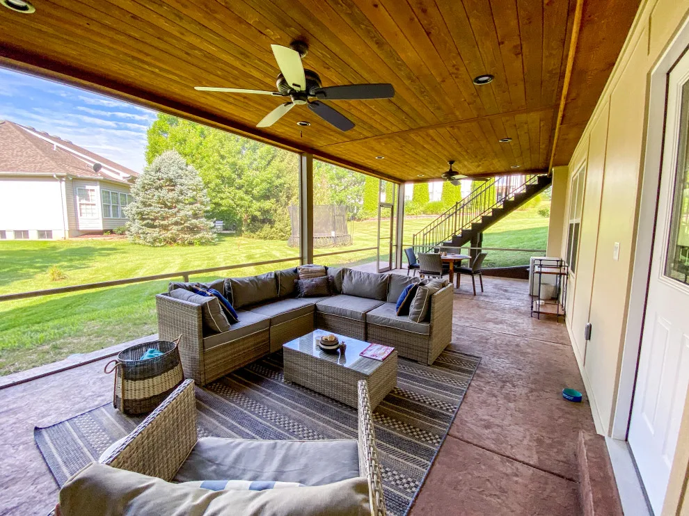 Screened Room Under an Open Deck by Heartlands Building Company - Photo 12