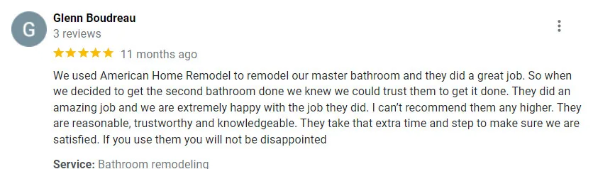 Customer Feedback by American Homes Remodel And New Construction - Photo 31