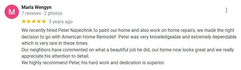 Customer Feedback by American Homes Remodel And New Construction - Photo 30