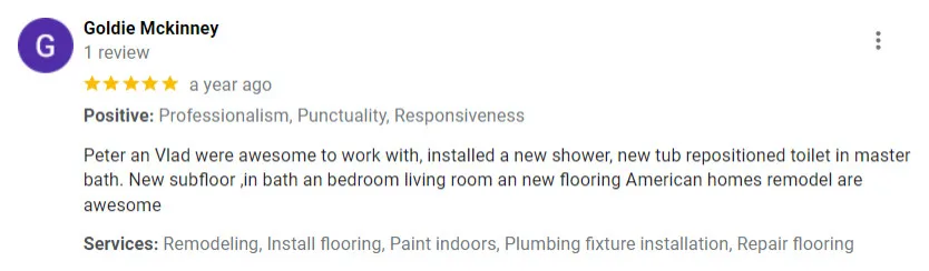 Customer Feedback by American Homes Remodel And New Construction - Photo 16