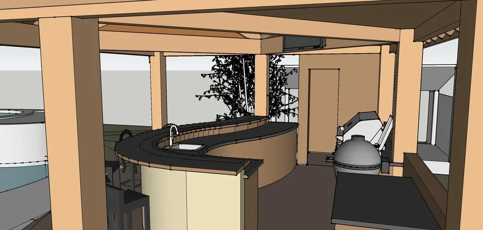 Outdoor Kitchen by the Pool by D. Jenks Designs - Photo 8