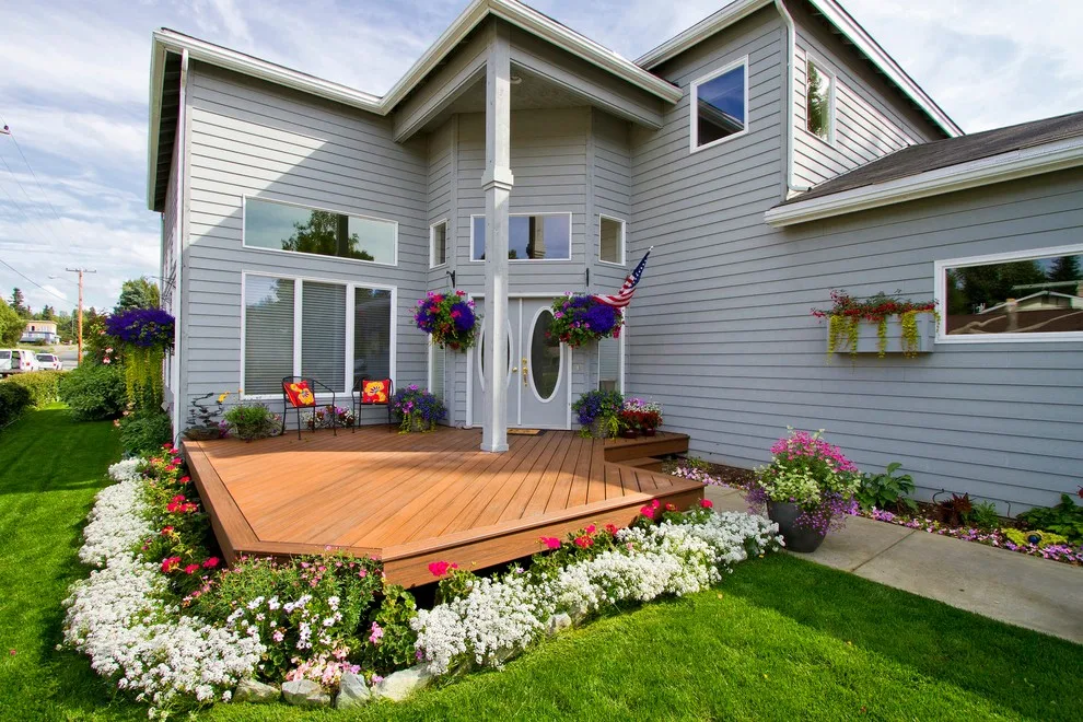 Angled Front and Back Decks for Outdoor Living Spaces by Treeline Construction - Photo 4