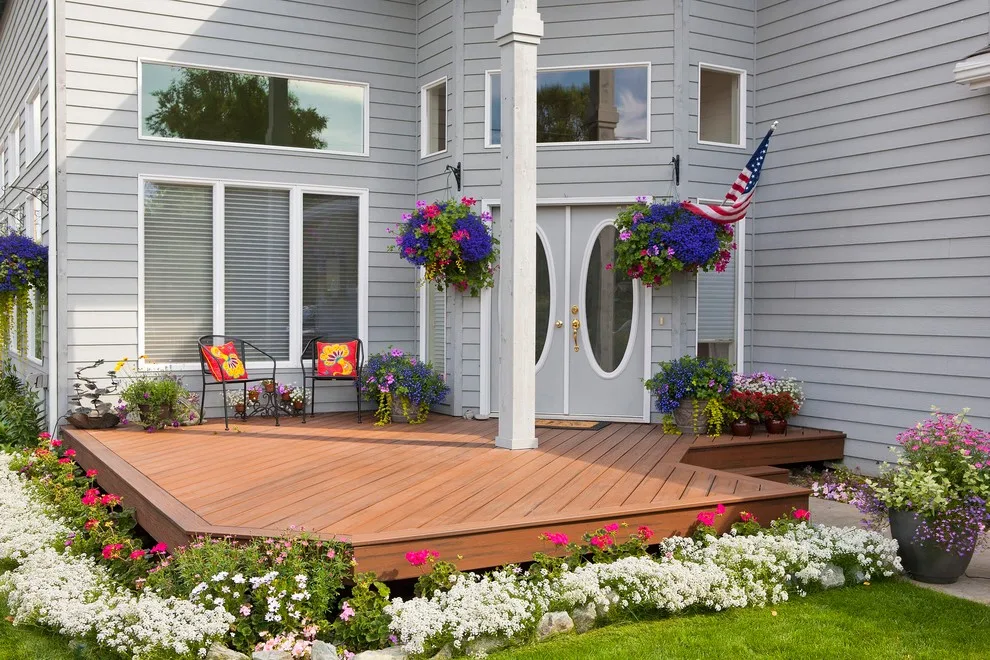 Angled Front and Back Decks for Outdoor Living Spaces by Treeline Construction - Photo 7