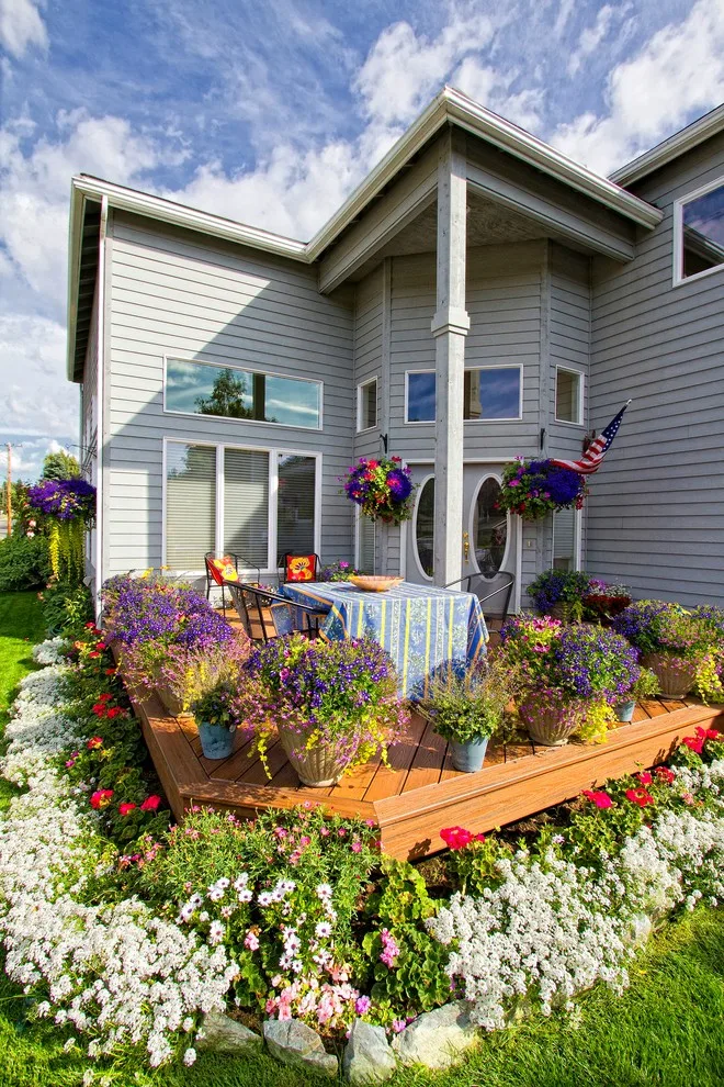 Angled Front and Back Decks for Outdoor Living Spaces by Treeline Construction - Photo 9