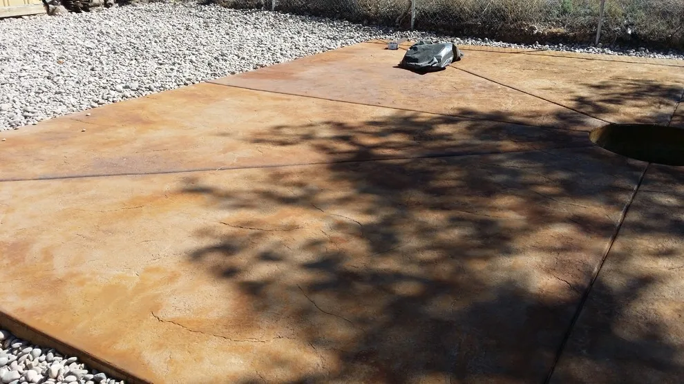 Colored Stamped Concrete Patio for Outdoor Use by Professional Contracting - Photo 2