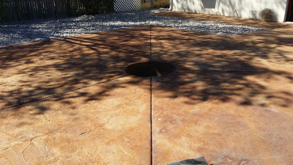 Colored Stamped Concrete Patio for Outdoor Use by Professional Contracting - Photo 3