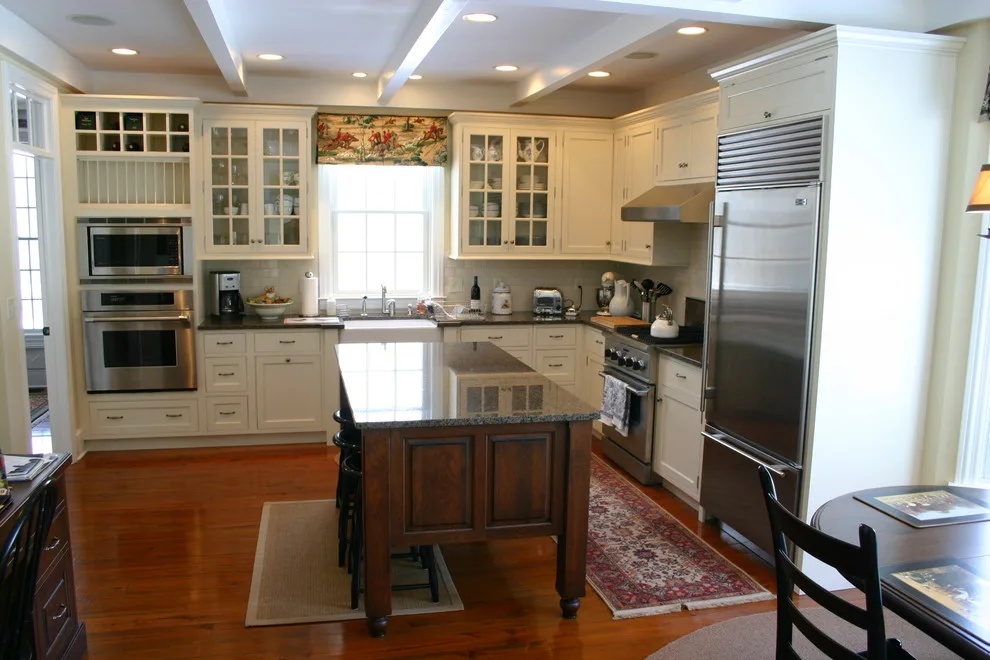 Cherry Kitchen Makeover with Farm Sink by Zalewski Associates Inc. - Photo 3