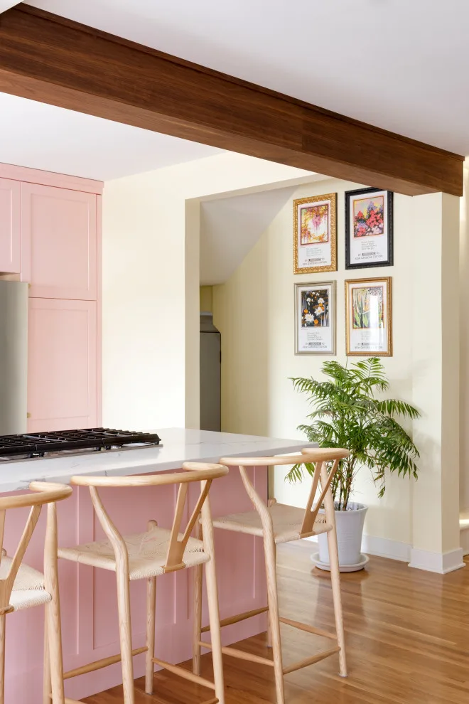 Joyful Pink Kitchen - Bright and Playful! by Wise Design & Remodel LLC - Photo 11