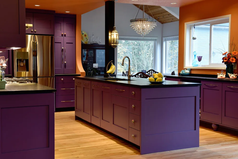 Vibrant Violet Kitchen by THE Remodel Group - Photo 4