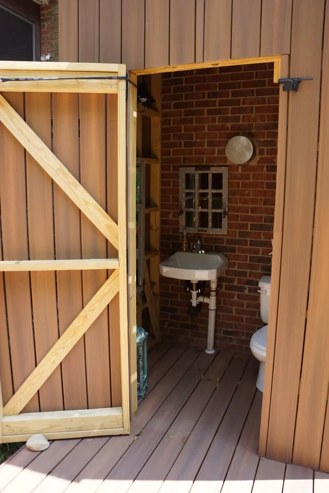 Deck and Outdoor Restroom by Distinctive Design + Build + Remodel - Photo 4