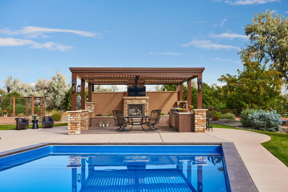 Curecanti Pool, Spa, Outdoor Cooking Area and Fire Pit by Liberty Design + Build - Photo 24