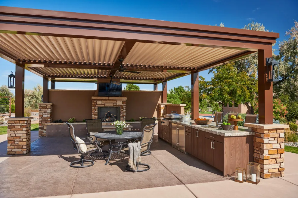 Curecanti Pool, Spa, Outdoor Cooking Area and Fire Pit by Liberty Design + Build - Photo 8