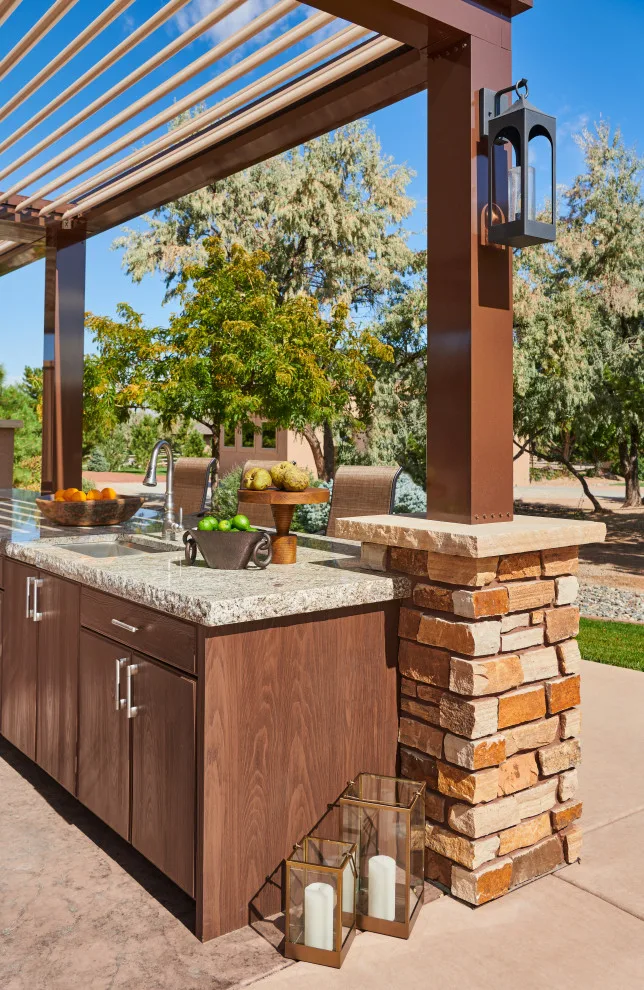 Curecanti Pool, Spa, Outdoor Cooking Area and Fire Pit by Liberty Design + Build - Photo 18