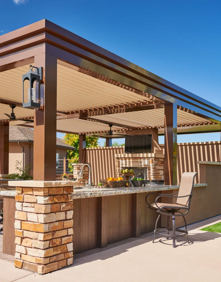 Curecanti Pool, Spa, Outdoor Cooking Area and Fire Pit by Liberty Design + Build - Photo 9
