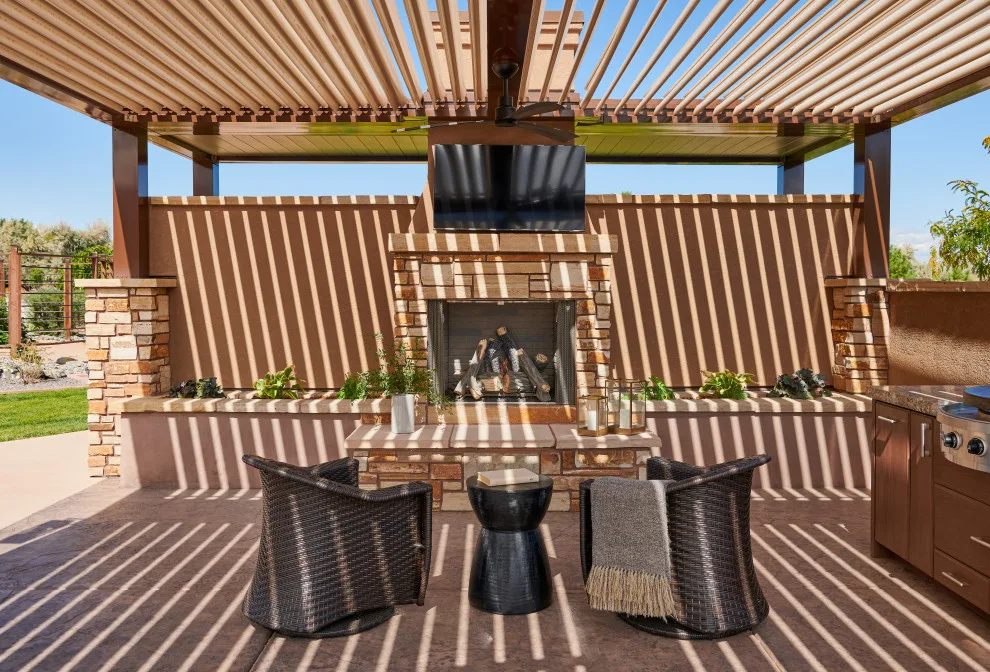 Curecanti Pool, Spa, Outdoor Cooking Area and Fire Pit by Liberty Design + Build - Photo 21