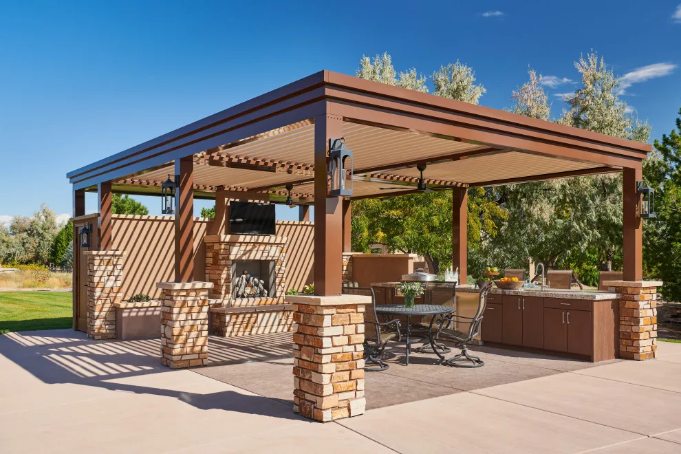 Curecanti Pool, Spa, Outdoor Cooking Area and Fire Pit by Liberty Design + Build - Photo 12
