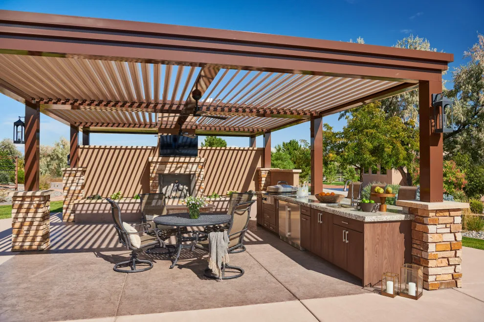 Curecanti Pool, Spa, Outdoor Cooking Area and Fire Pit by Liberty Design + Build - Photo 17