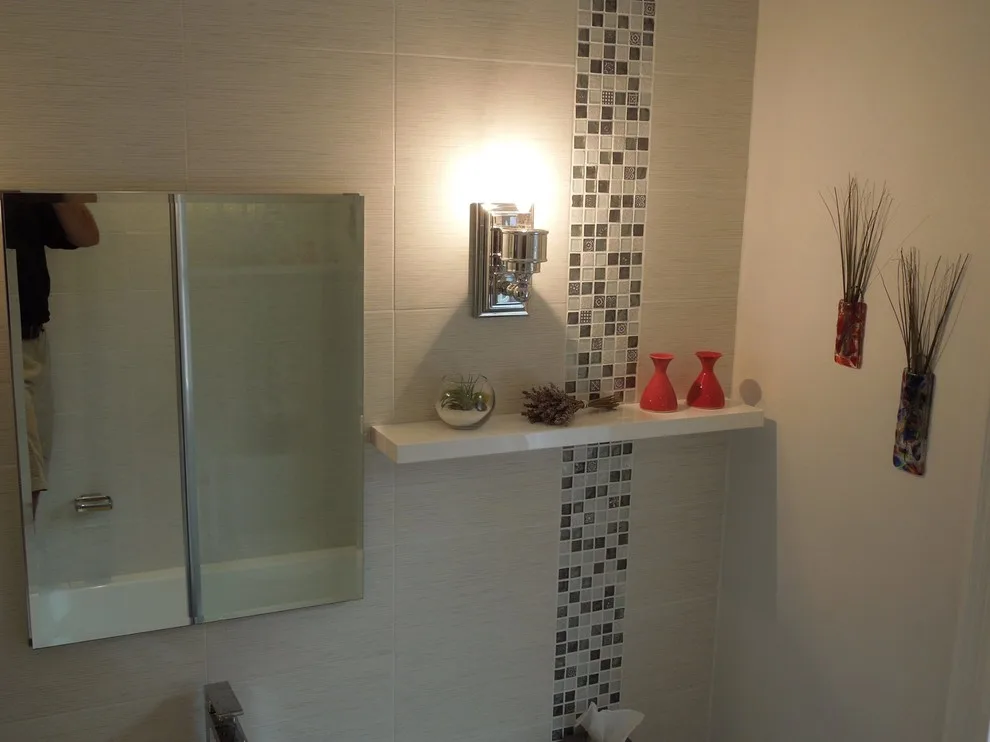 Porcelanosa Bathroom Tile Renovation by Done Right Remodeling, Inc. - Photo 2