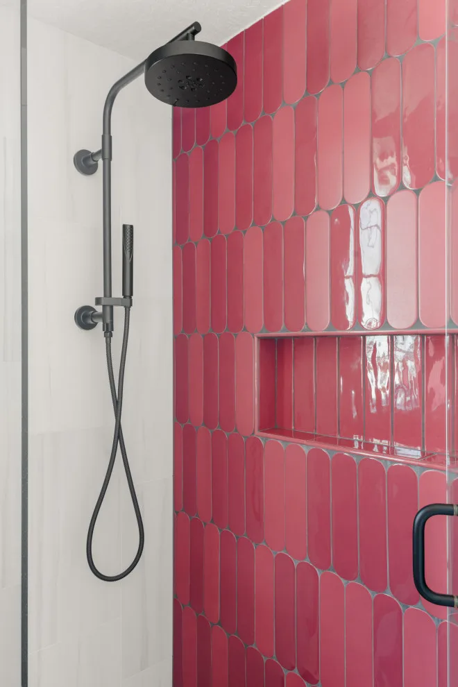 Charming Pink Bathroom by Sarah Kraus Bartelson - S&W Kitchens - Photo 3