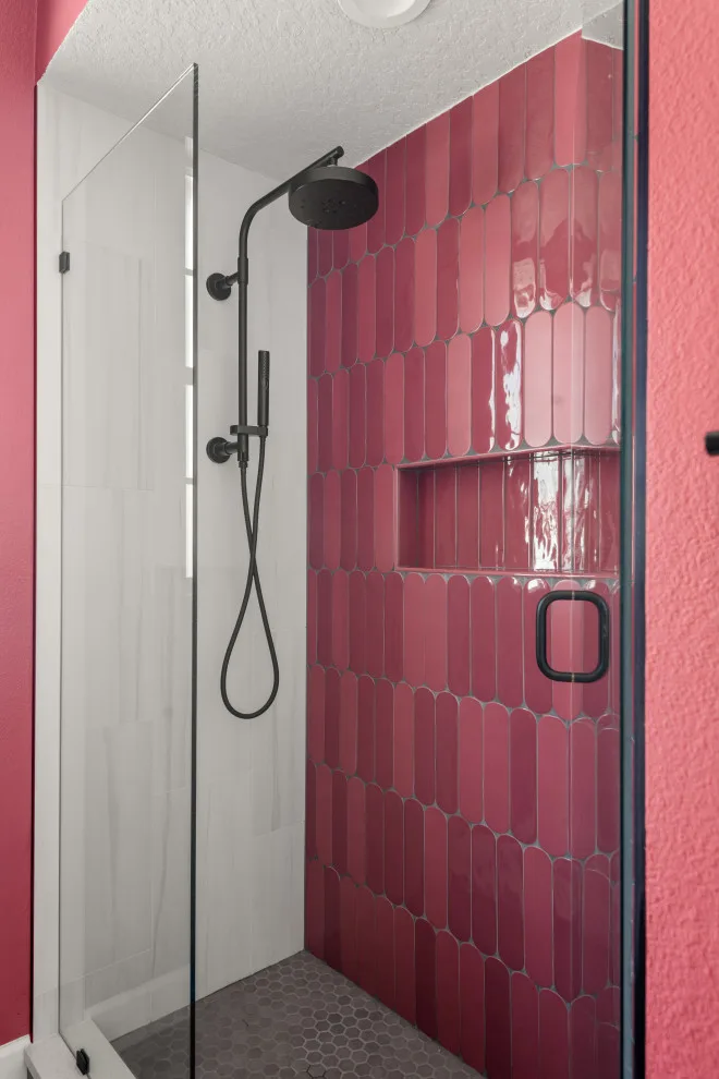 Charming Pink Bathroom by Sarah Kraus Bartelson - S&W Kitchens - Photo 5