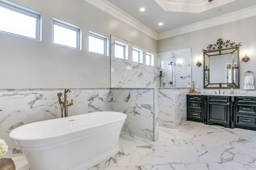 Pristine Gold Luxury Bath by Swanson Renovations - Luxury Design & Build - Photo 2