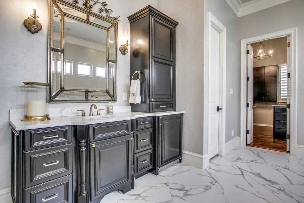 Pristine Gold Luxury Bath by Swanson Renovations - Luxury Design & Build - Photo 8