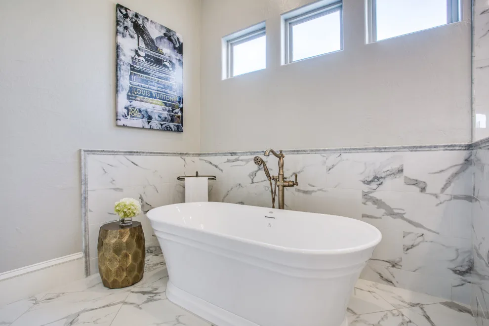 Pristine Gold Luxury Bath by Swanson Renovations - Luxury Design & Build - Photo 4