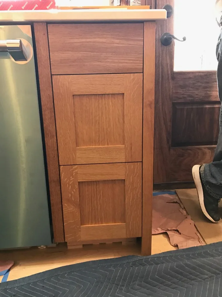 Quarter Sawn White Oak Cabinets by Detroit House Carpentry - Photo 13