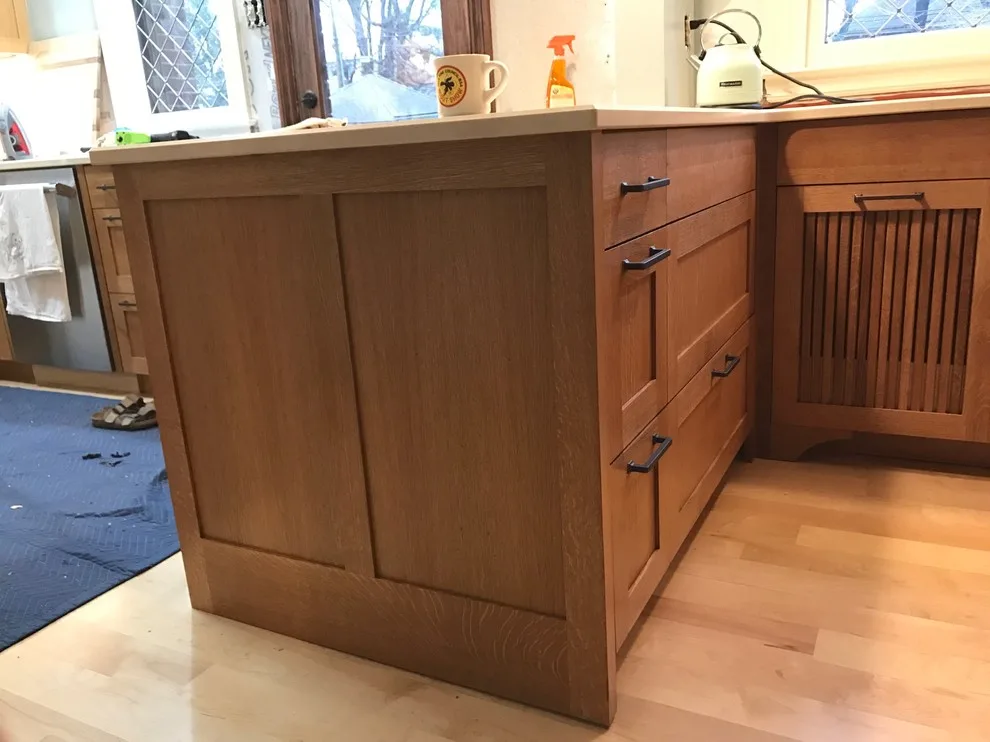 Quarter Sawn White Oak Cabinets by Detroit House Carpentry - Photo 4