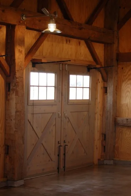 Repurposed Barn Garage by New Energy Works Timberframers - Photo 7