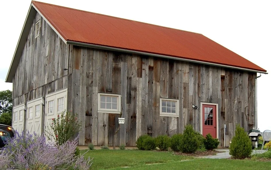 Repurposed Barn Garage by New Energy Works Timberframers - Photo 2