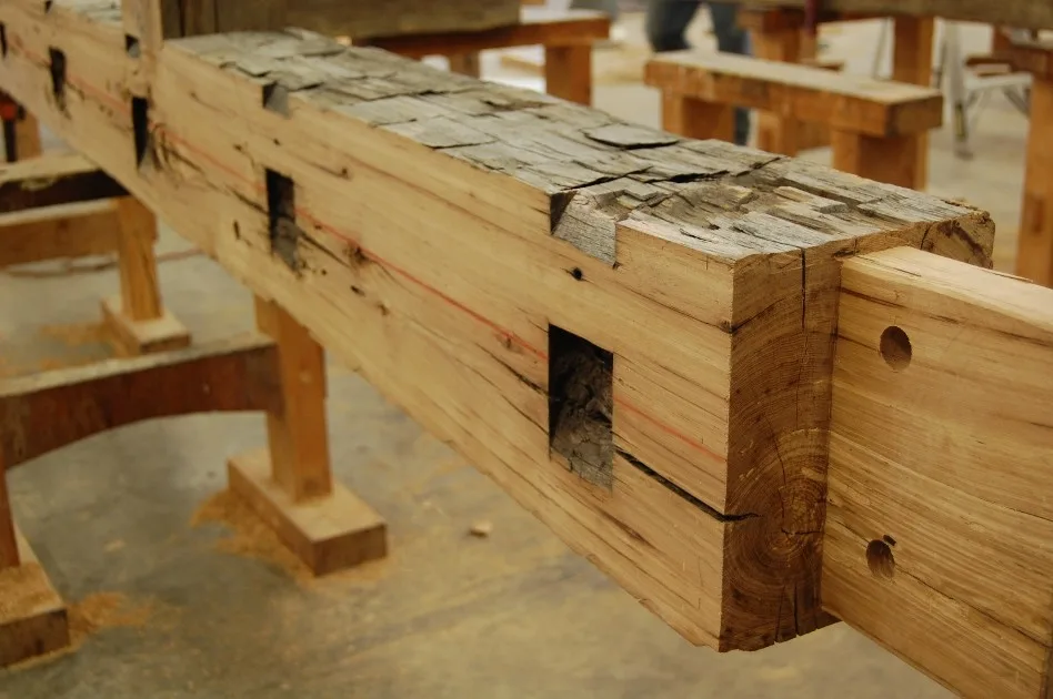 Repurposed Barn Garage by New Energy Works Timberframers - Photo 3