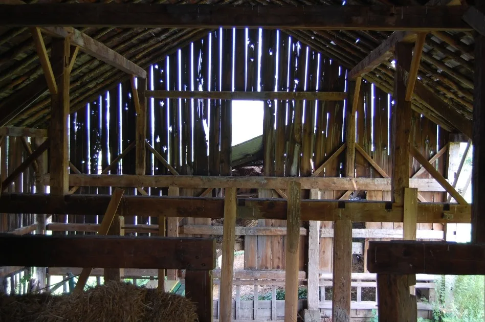 Repurposed Barn Garage by New Energy Works Timberframers - Photo 6