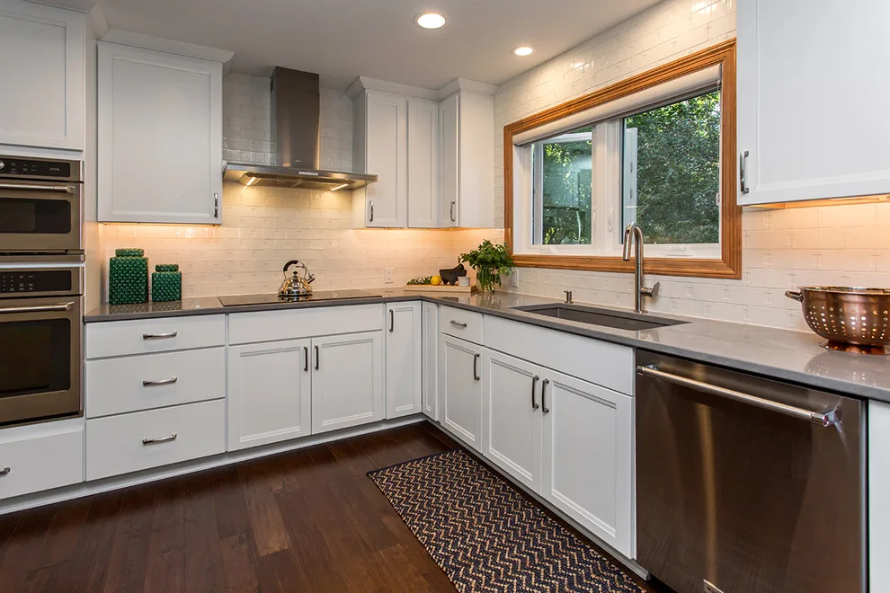 Revamped Blue and White Kitchen by Red House Remodeling - Photo 13